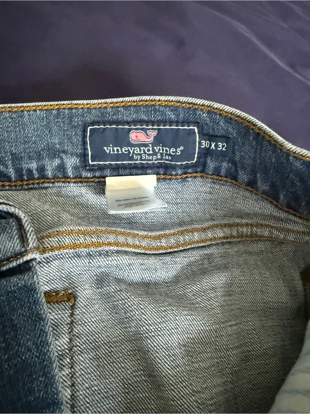 Vineyard Vines Men's Light Blue Slim Straight Jeans